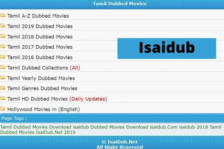 Isaidub (2021) - #1 Platform To Watch And Download Tamil Dubbed Movies